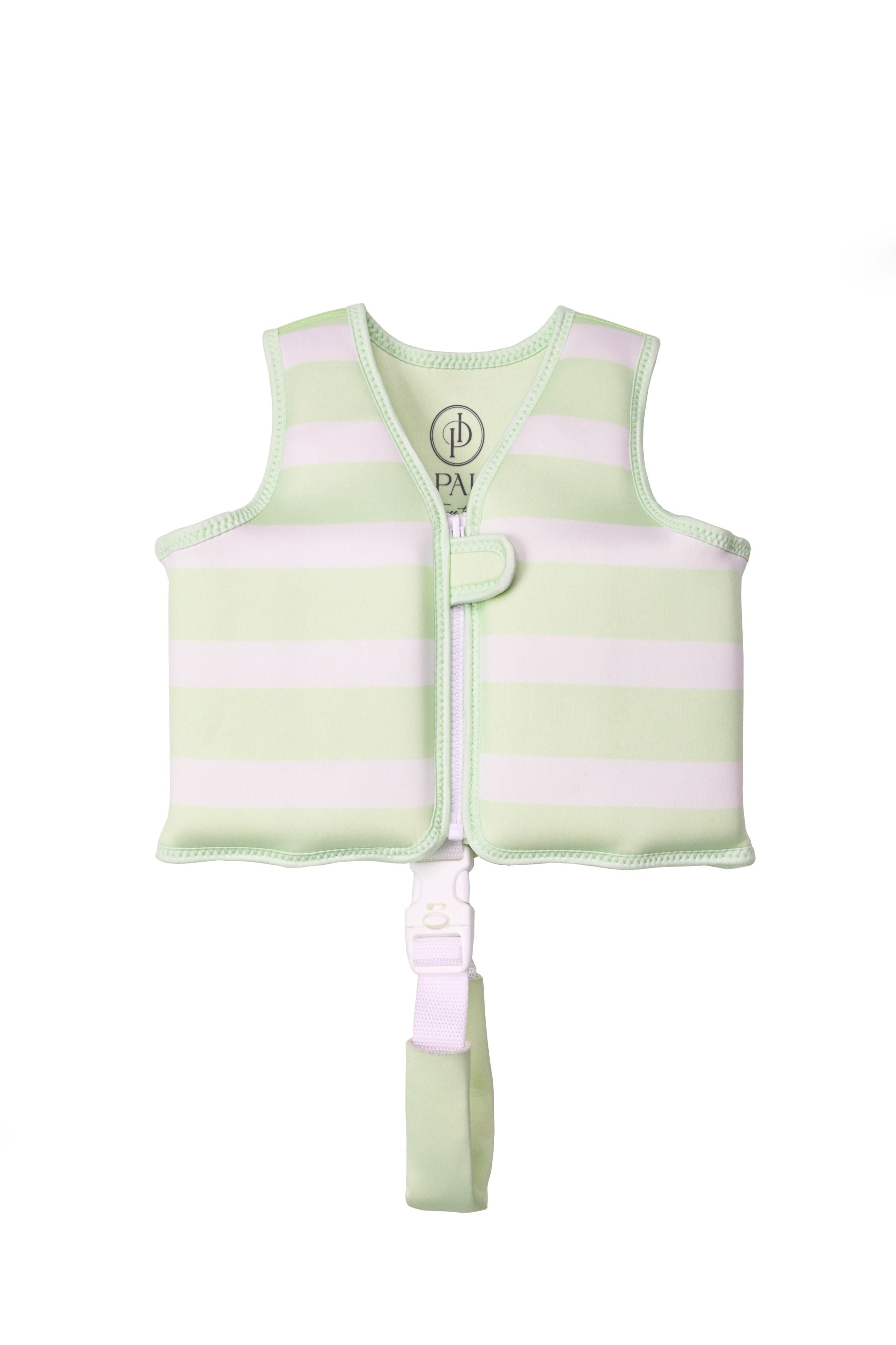 Stevie Swim Vest – Green Stripe