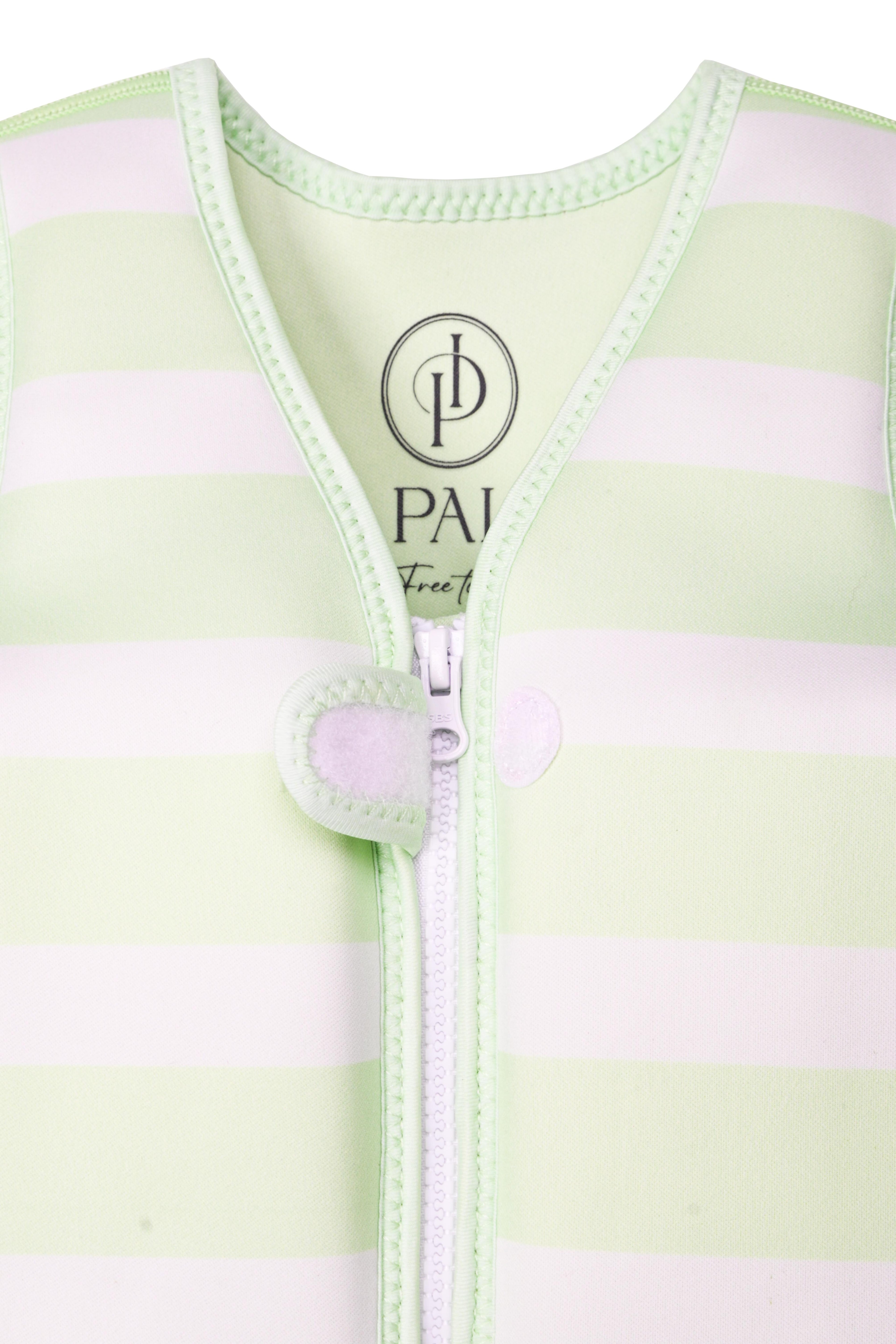 Stevie Swim Vest – Green Stripe