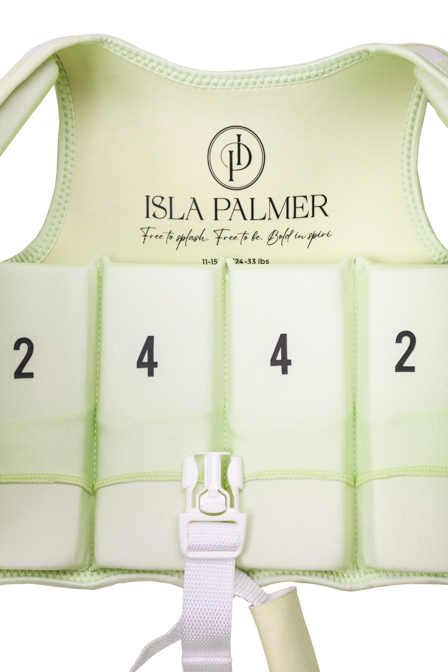 Stevie Swim Vest – Green Stripe