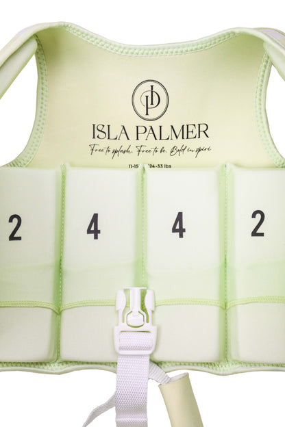 Stevie Swim Vest – Green Stripe