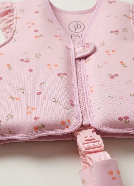 Lottie Swim Vest – Pink Floral